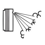 Three-hole 30° nozzle